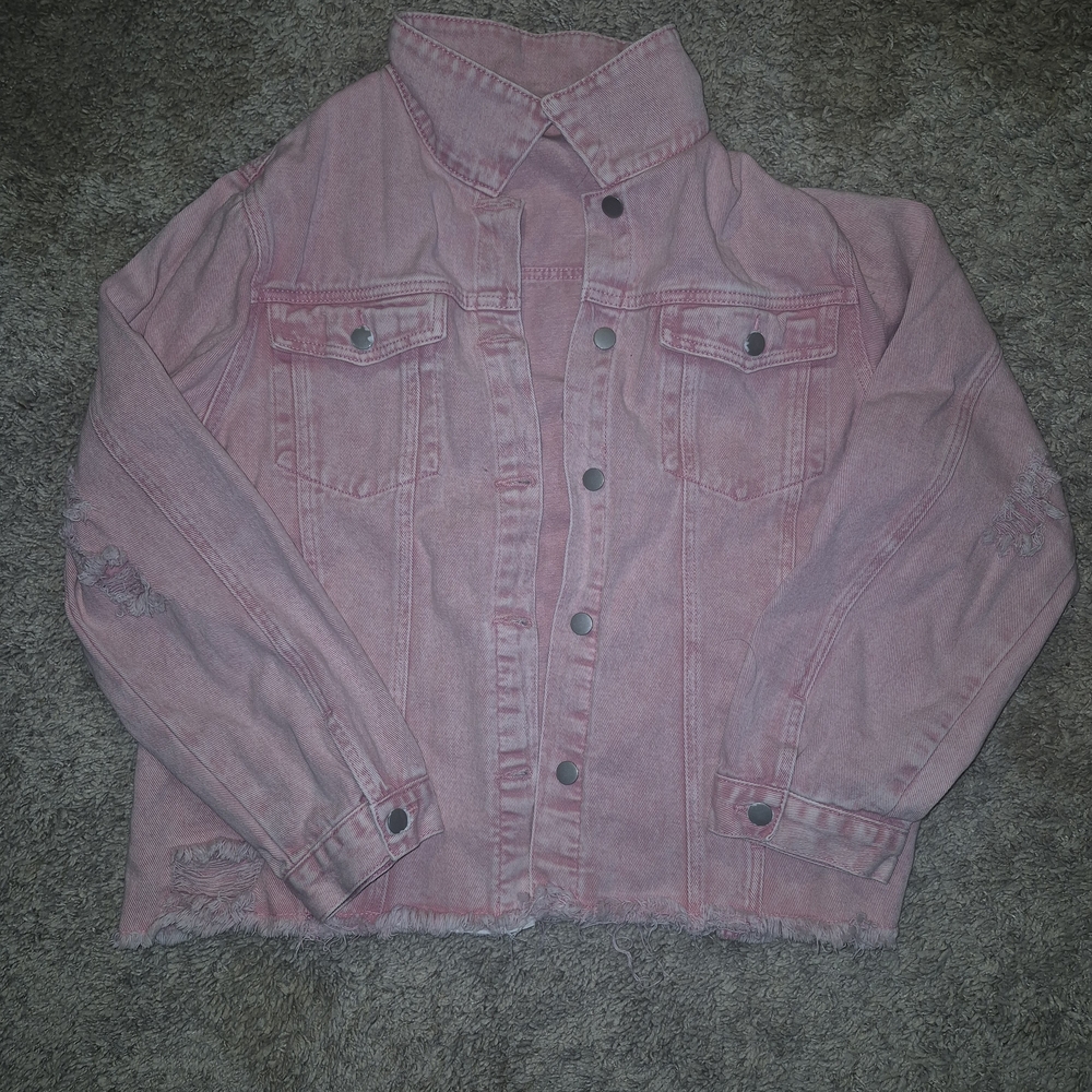 Pink Denim Jacket
